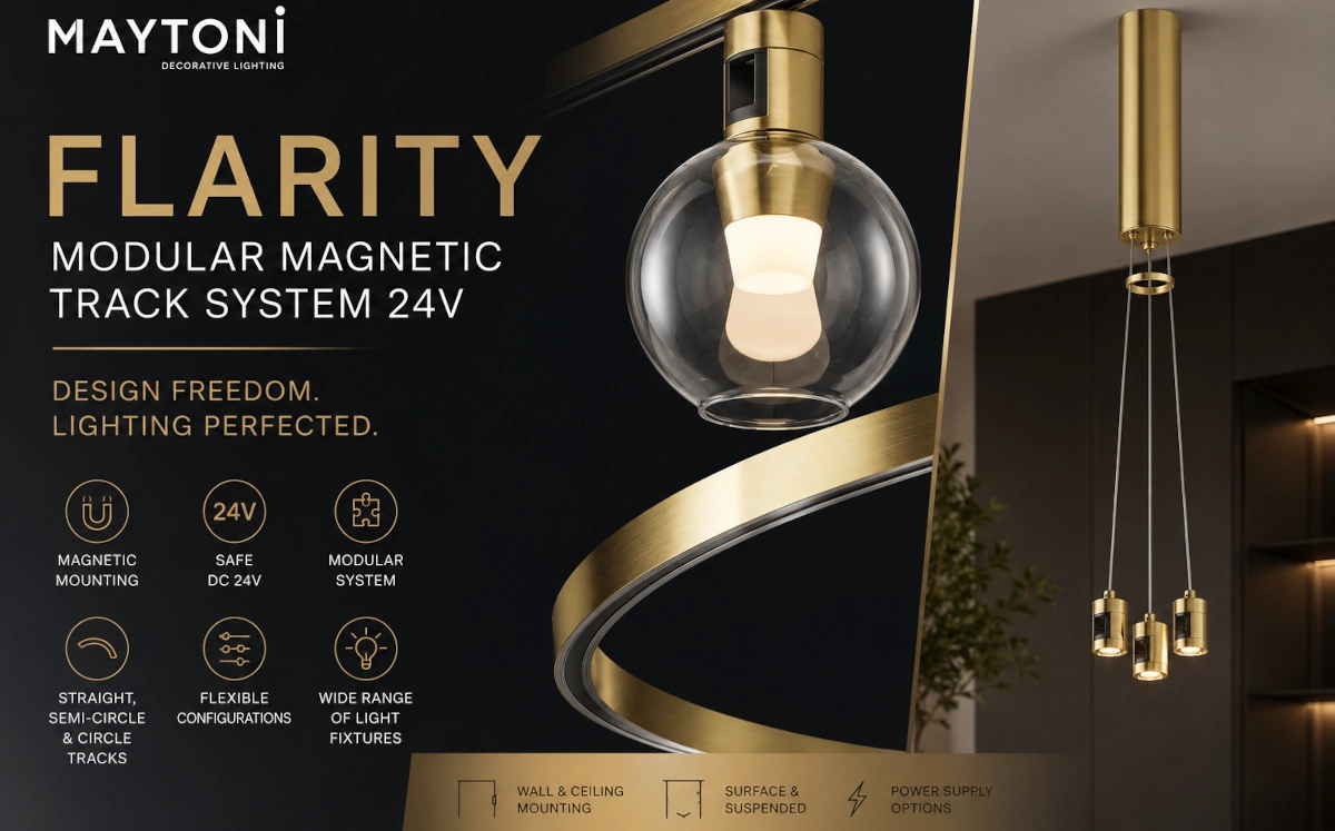FLARITY a Maytonitól – modern 24 V-os mágneses sínrendszer