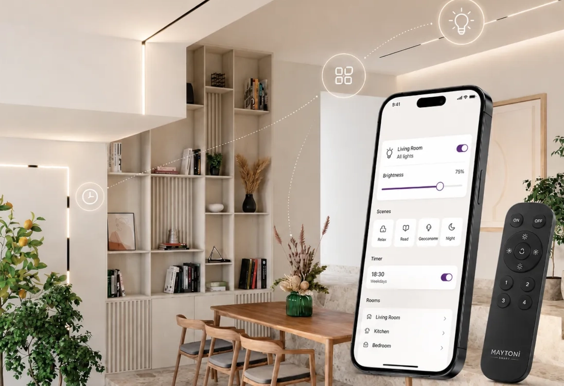 Maytoni Exility Smart Magnetic Track System – új generációs intelligens sínrendszeres világítás