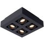 Lucide XIRAX 09119/21/30 Felületi spotlámpa 4x5w/gu10 2200k 320lm ip20