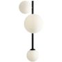 Aldex DIONE BLACK 1092Y1 Fali lámpa 1x60W/E14+2x40W/E27