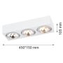 Argon RODOS 1088 Süllyesztett mennyezeti lámpa 3x6W/G9 IP20