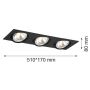 Argon OLIMP 1329 Beépíthető spotlámpa 3x6W/G9 IP20