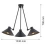 Argon ALTEA 1452 Függőlámpa 3x15W/E27 IP20