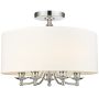 Cosmolight ABU DHABI C05428CH-WH Plafonlámpa 5x40W/E14