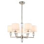 Cosmolight SUTTON P06446NI-WH Plafonlámpa 6x40W/E14 ip20
