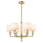 Cosmolight SUTTON P06692BR-WH Plafonlámpa 6x40W/E14 ip20