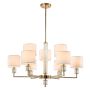 Cosmolight SUTTON P09378AU-WH Plafonlámpa 9x40W/E14 ip20
