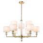 Cosmolight SUTTON P09685BR-WH Plafonlámpa 9x40W/E14 ip20