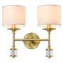 Cosmolight SUTTON W02852BR-WH Fali lámpa 2x25W/E14 ip20