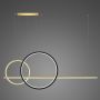 Altavola Design Linea No.4 LA087/P2X_60_40_150_2700k_gold_black_dimm Függőlámpa 3x57W/LED 4000K 3420lm IP44