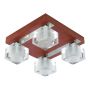 Prezent OMEGA 25067 Süllyesztett mennyezeti lámpa 4x40W/G9 IP20