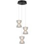 Italux Tica PND-83949-3-BK Függőlámpa 1x22W/LED 3000K 950lm IP20