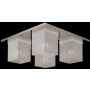 Italux Helios MX102916-4A Plafonlámpa 4x25W/G9 IP20