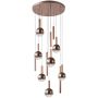 Italux Camino PND-24038-12A-COPP Függőlámpa 12x60W/LED 3000K 2469lm IP20