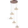 Italux Tenele PND-24028-5A-COPP Függőlámpa 5x35W/LED 3000K 1514lm IP20
