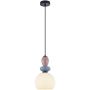 Italux Domali PND-36816-1A-BK-WH Függőlámpa 1x40W/E27 IP20