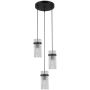 Italux Merto PND-40930-3A-BK Függőlámpa 3x40W/E14 IP20
