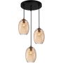 Italux Novala PND-3031-3A-BRO-AMB Függőlámpa 3x40W/E27 IP20