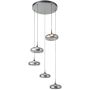 Italux Tenele PND-24028-5A-SILV Függőlámpa 5x35W/LED 3000K 1514lm IP20