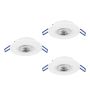 Eglo GEDREZ 300184 Beépíthető spotlámpa 3x4.9W/LED 2700K, 4000K, 6500K 1560lm ip20