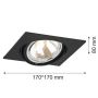 Argon OLIMP 3656 Beépíthető spotlámpa 1x6W/G9 IP20