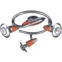 Prezent ZEUS CH/ORANGE 473 Spotlámpa 3x40w/e14_r50