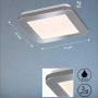 Fischer&Honsel Gotland 21231 Süllyesztett mennyezeti lámpa 1x8.5W/LED 3000K 1100 lm IP44