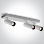One Light Wall & Ceiling 65004C/W/W Spotlámpa 3x5W/LED 3000K 1350lm IP20