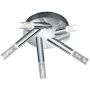Trio BOLSA 682410506 Plafonlámpa 5x3.1w/led 3000k 310lm ip44