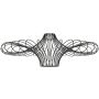 Endon CURL 79622 Árnyékoló 1x40W/E27 IP20