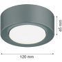 Argon ELORA 8917 Plafonlámpa 1x12W/GX53 ip20