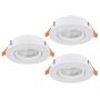 Eglo BARRANCO 902262 Beépíthető spotlámpa 3x4.5W/LED 2700K, 4000K, 6500K 3X450lm ip20