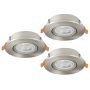 Eglo BARRANCO 902268 Beépíthető spotlámpa 3x4.5W/LED 2700K, 4000K, 6500K 3X450lm ip20