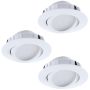 Eglo PINEDA 95851 Beépíthető spotlámpa 3x6W/LED 500LM