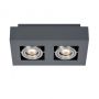 Italux CASEMIRO IT8002S2-BK/AL Felületi spotlámpa 2x50W/GU10