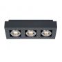 Italux CASEMIRO IT8002S3-BK/AL Felületi spotlámpa 3x50W/GU10