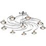 Dar Lighting LUTHER LUT2350 Plafonlámpa 10x40W/G9