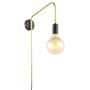 Italux MALENE MBM3386/1 BK+GD Fali lámpa 1x40W/E27