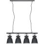 Italux LAVARE MD-HN82608-4-BK+WH Függőlámpa 4x40W/E27 IP20