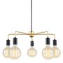 Italux MALENE MDM3386/5 BK+GD Csillár 5x40W/E27