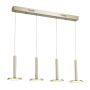 Italux OLIVER MD17033012-4B GOLD Függőlámpa 1x60W/LED 2690LM