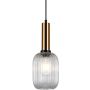 Italux ANTIOLA PND-5588-1M-BRO+CL Függőlámpa 1x40W/E27 IP20