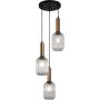 Italux ANTIOLA PND-5588-3AM-BRO+CL Függőlámpa 3x40W/E27 IP20