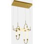 Italux DEGAL PND-43612-3 Függőlámpa 6x58,3W/LED 3000K 4671LM IP20