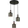 Italux RESTENZA PND-2439-3-BK Függőlámpa 3x40W/E27 IP20
