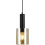 Italux SARDO PND-5581-1-BK+AMB Függőlámpa 1x40W/E27 IP20