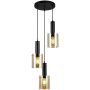 Italux SARDO PND-5581-3A-BK+AMB Függőlámpa 3x40W/E27 IP20