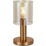 Italux SARDO TB-5581-1-BRO+AMB Asztali lámpa 1x40W/E27 IP20
