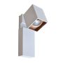 Italux ARAVENA WLB073/5W 4000K WH+GO Fali lámpa 1x5W/LED 450LM