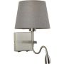 Italux NORTE WL-1122-2-BL-SN-RO-GR Fali lámpa 2x60W, 3W/E27, LED 3000K 350LM IP20